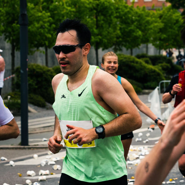 Jason som løber Marathon.