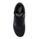 New Balance FreshFoam 860 v14 til kvinder i Black/Phantom/Angora har sorte snørebånd, en hvid sål, "FRESH FOAM new balance" branding på indersålen, støddæmpning og sølvgrå sidedetaljer.