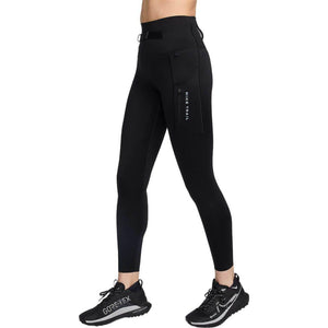 Trail High-Waisted 7/8 Leggings, Dame, Black/Dk Smoke Grey/Dk Smoke Grey