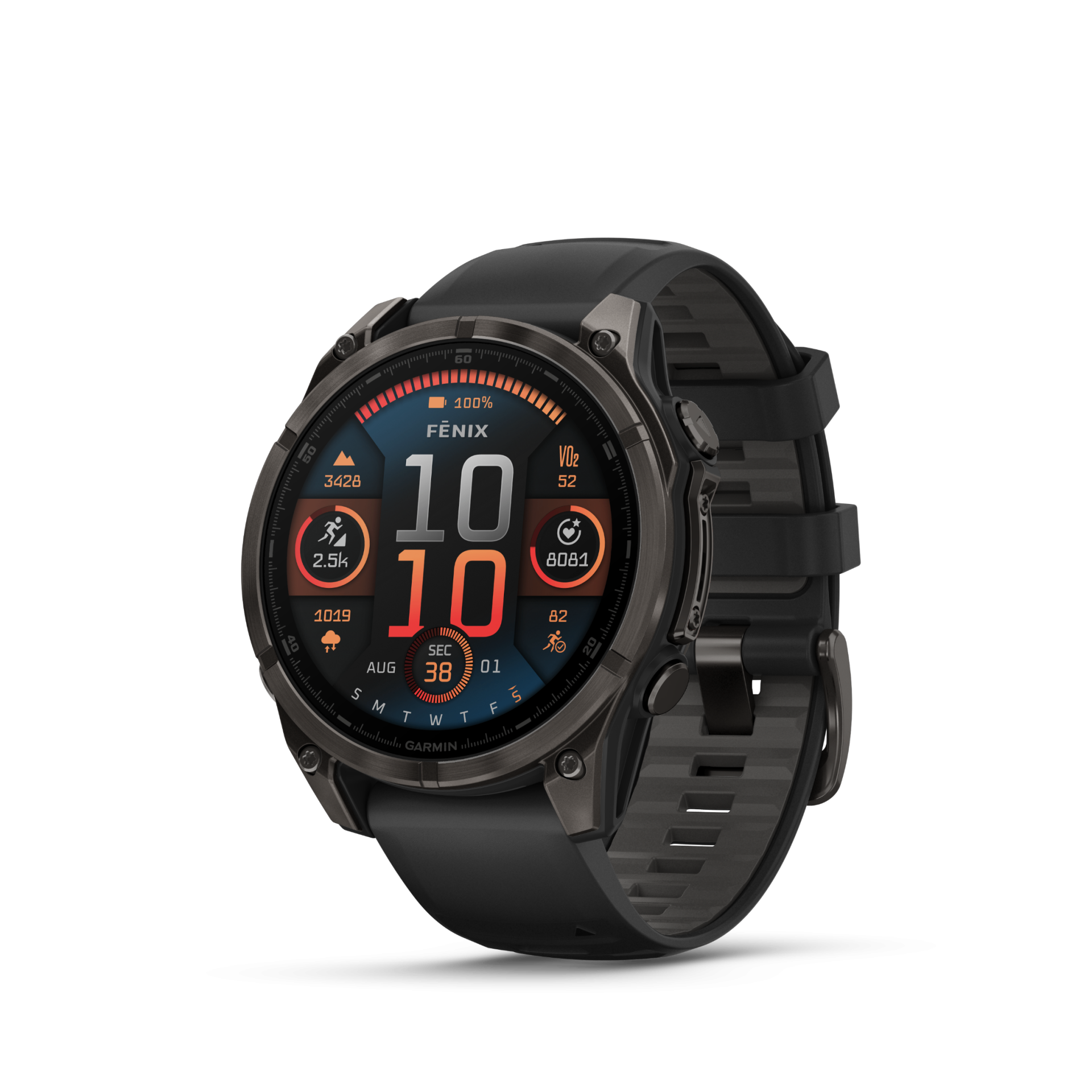 Prishistorik for Fenix 8 Amoled Sapphire Titanium 47mm, Carbon Grey/Pebble Gray silikon