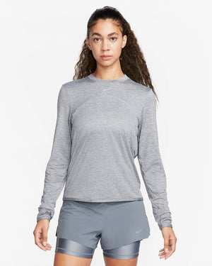 Dri-FIT Swift Element LS, Dame, Smoke Grey/LT Smoke Grey/Reflective Silver