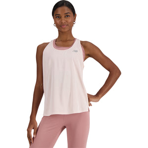 Jacquard Slim Tank, Dame, Quartz pink