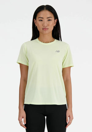 Athletics T-Shirt, Dame, Lime Light Heather