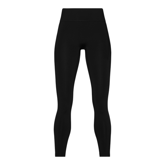 On Performance Tights Winter til kvinder i sort, vist forfra på en hvid baggrund uden synlig branding eller dekorationer; perfekte højtaljede leggings til koldt vejr.
