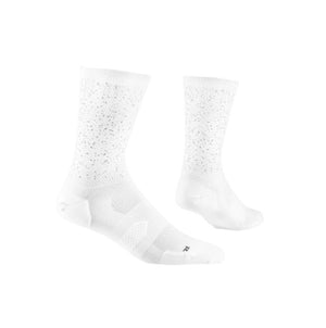 Reflective Combat High Socks, Unisex, White Universe