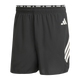 Adidas Adi365 Shorts, Herre, Black har en elastisk linning med "RUNNING"-tekst og -logo, hvide diagonale striber på venstre underben og et lille hvidt logo på overlåret - ideelle træningsshorts herre til løb og fitness.