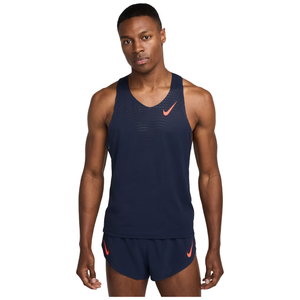 AeroSwift Dri-FIT ADV Running Singlet, Herre, Obsidian/Bright Crimson
