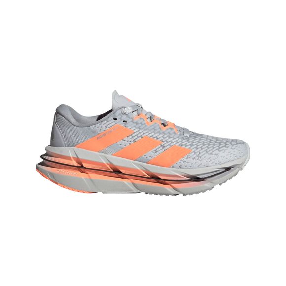 Adidas Adistar Byd Dame løbesko i Clgrey/Beaora/Halsil har en ventileret mesh-overdel, tyk sål for komfort og signaturstriber - ideel til kvinder, der ønsker støttende, stilfuld løbesko.