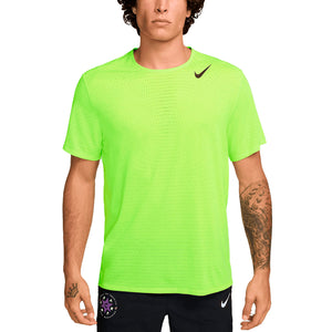 AeroSwift Dri-FIT ADV Short-Sleeve Running Top, LT Lemon Twist/Black