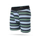 Stance Striped Delight Wholester herre boxershorts har vandrette grønne, marineblå, lyseblå og hvide striber samt en sort linning - ideel til dig, der vil have komfortable undertøj.