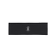 On Core Headband, Unisex, Black har et ultralet design med et lille lysegråt logo i midten - perfekt til løb, vist mod en ren hvid baggrund.