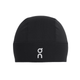 On Core Beanie, Unisex, Black har en glat overdel og en fleeceunderdel med et hvidt On-logo centreret foran. Perfekt som løbehue på kolde dage.