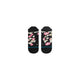 Stance Camo Floral Light Tab, Dame, Black er sorte løbesko med et abstrakt beige, hvidt og pink mønster, blå tåstriber, R/L-indikatorer og holdbar Infiknit-teknologi for varig komfort.