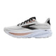 Brooks Ghost 17 Dame i White/Black/Rose Gold har en tyk, polstret DNA LOFT v2-sål og en åndbar mesh-overdel, der kombinerer komfort og stil til løbesko dame.