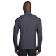 Bagfra set billede af en mørkegrå Nike Dri-FIT Mid-Layer 1/4-Zip Trail Running Top med kvartlynlås og lange ærmer.
