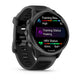 Garmin Forerunner 570 47 mm i Slate Grey Aluminium/Translucent Black har et rundt display, der viser høj træningsberedskab, peaking-status og afbalanceret HRV, samt to sideknapper - perfekt til atleter, der har brug for avanceret GPS-tracking.