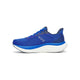 Saucony Triumph 23 Herre løbesko i Lapis/Silver med maksimal komfort, hvid sål, sorte detaljer og tre cirkulære huller på siden vises på en hvid baggrund.