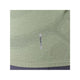 Nærbillede af Monument Blue/Whisper Green stof med strukturerede mønstre, mærket Road Seamless Ls Top fra Asics-åndbart træningstøj perfekt til komfortsøgende i en sømløs løbetop dame eller langærmet top.