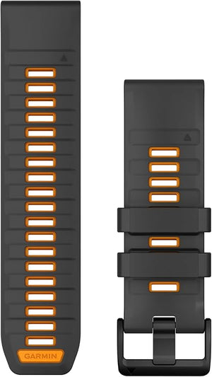 Quickfit Watch Band, Unisex, Graphite/Spark Orange