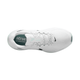 Topbillede af Nike Structure 26 Dame i White/Black-Barely Green-Mint Foam med hvide snørebånd, sort swoosh, grøn "struct SUPPORTIVE CUSHION"-mærkat på indersålen, overdel i mesh og lysegrønt mærke på tungen.