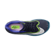 Topbillede af Nike Zoom Fly 6, Herre i Obsidian/White-Persian Violet-Volt med sorte snørebånd og synligt Nike-logo på indersålen, med forbedret komfort via responsiv ZoomX-skum-støddæmpning.