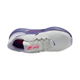 Nike Structure 26 Dame i Summit White/Wild Grape-Amethyst Tint set oppefra med lilla detaljer på sålen og logoer, "RUN" og "Structure 26" på indersålen samt hvide og grå snørebånd. Designet til stabilitet.