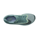 Et billede ovenfra af Nike Zoom Fly 6, Herre i Cannon/Seaweed-Light Silver-Cobalt Bliss, med en overdel i cushlon-skum mesh, matchende blågrønne snørebånd og et lysegrønt logodesign på indersålen.