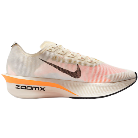 ZoomX Vaporfly Next% 4 Proto, Women's, Sail/Black-Total Orange-White