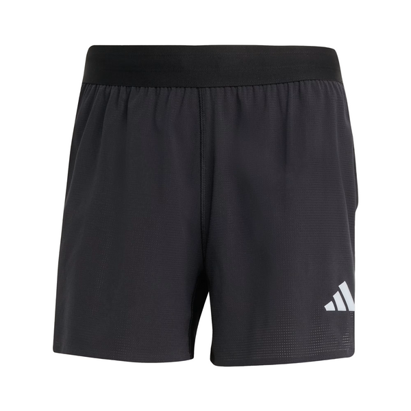 Adidas Adi365 Short M til mænd har et sort design, elastisk linning og et lille hvidt logo nederst på venstre ben. Shortsene er lavet af letvægtsstof og er ideelle til sport eller træning.