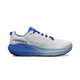 Altra Fwd Via 2 løbesko herre i Blue/Gray har blå detaljer, sorte snørebånd, en tyk blå sål med gradient, ALTRA-branding og EGO™ MAX-tekst på siden. Designet til en naturlig løbestil.