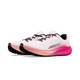 Et par Altra Torin 9 Dame-løbesko i farven Ccnt Crm/Pink Flow, med FootShape-tåkappe og Zero Drop-design, vist på en ensfarvet hvid baggrund.