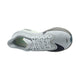 Oversigtsbillede af en enkelt Nike Zoom Fly 6 herresko i farvekombinationen Pure Platinum/Dark Obsidian-Grey Fog, med hvide snørebånd og en lysegrøn indersål med responsivt ZoomX-skum, vist på en hvid baggrund.