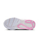 Billedet viser ydersålen på Nike Structure Plus Dame i farvekombinationen Pink Smoke/White-Pink Rise-Lt Magenta, der har lyserøde detaljer og strukturerede mønstre, der sikrer godt greb. De opdelte sålblokke og fleksrillerne giver stabilitet og støtte ved overpronation.