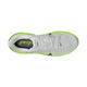Ovenfra-billede af Nike Pegasus 42 Herre i farvekombinationen Photon Dust/Black-Volt-White, med en overdel i mesh, hvide snørebånd, sort Swoosh, neongrøn sål med Air Zoom-teknologi og teksten »pegasus« trykt på indersålen.