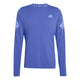 Periwinkle Adidas Adi365 Running Iconic langærmet trøje, herre, Dualin med lyseblå CLIMACOOL-logoer på brystet og ærmerne.