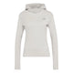 En lysegrå, langærmet Adi365 Running Winterized Long Sleeve fra Adidas med et tætsiddende snit uden synlige lommer eller lynlåse foran og et diskret Adidas-logo på venstre bryst. Denne træningsoverdel til kvinder er perfekt til træning i koldt vejr. Baggrunden er ensfarvet hvid.
