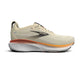 Brooks Adrenaline GTS 25 til mænd i Rutabaga/Tigerlily/Orange har en åndbar mesh-overdel, enestående støddæmpning, polstret hvid sål og "Adrenaline GTS"-tekst på mellemsålen.