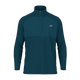 New Balance Athletics Heat Grid 1/2 Zip til mænd i farven Streamsong har lange ærmer, en halv lynlås foran og en opretstående krave med et diskret logo på venstre bryst. Det strukturerede stof er designet til træning i koldt vejr og giver et enkelt og atletisk look, der er perfekt til træning i køligt vejr.