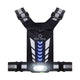 BeeSafe LED Harness USB Phone Pocket Glow, Unisex, Silver har justerbare stropper, en frontmonteret USB-opladelig LED med flere stråler, piledesign og en telefonlomme for ekstra bekvemmelighed.