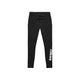 Bagfra set billede af de sorte Saysky Blaze+ Long Winter Tights, Herre, med sidelommer, en baglomme i linningen og et hvidt logo nederst på venstre ben.