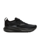 Brooks Adrenaline GTS 25 til kvinder i Black/Black/Ebony har en overdel i mesh, snørelukning, tyk struktureret sål for stabilitet og har Brooks-logoet på siden med et strømlinet design.