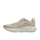 Brooks Adrenaline GTS 25 dame løbesko i Sand/Coconut/Skyway med hvid polstret mellemsål og lyseblå detaljer. Perfekt til stabilitet, vises fra siden mod hvid baggrund.