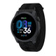 COROS Pace 4 Multisport Watch i sort nylon viser klokken 08:36, mandag den 3., batteri på 98 %, antal skridt, puls, GPS-nøjagtighed og forskellige fitnessmålinger på det digitale display.
