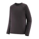 Ink Black Patagonia Cap MW Crew-undertøjsskjorte med lange raglanærmer.
