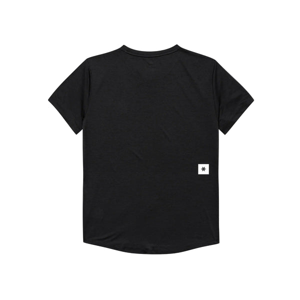 Saysky Clean Combat Pro T-Shirt, Herre, Black er vist bagfra med et lille hvidt rektangulært mærke med en sort stjerne nederst til højre. Denne hurtigtørrende sportstøj er ideel til at holde sig afkølet under træningen.