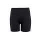 Performance Tights Short, Dame, Black fra On har et højtaljet, tætsiddende design med synlige sømme og et lille logo på venstre lår - ideelle løbetights dame til aktiv komfort. Vist mod en almindelig hvid baggrund.