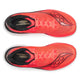 Oversigtsbillede af et par Saucony Endorphin Azura løbesko til herre i farvekombinationen Vizired/Black, med en lys orange overdel med sorte detaljer og hvide mellemsåler. Disse sportslige løbesko er forsynet med Saucony-logoet, har PWRRUN PB-støddæmpning, der sikrer enestående energiretur, samt »Endorphin Speedroll Technology« i indlægssålerne. Dette dynamiske design byder på både ydeevne og stil til dedikerede løbere.