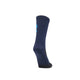 En Saysky Flower Combat Socks 200, Unisex, Blue Aop står oprejst mod en hvid baggrund, vist bagfra og fra siden med det blå design delvist synligt, fremstillet af åndbart materiale, der er ideelt til træningsstrømper.