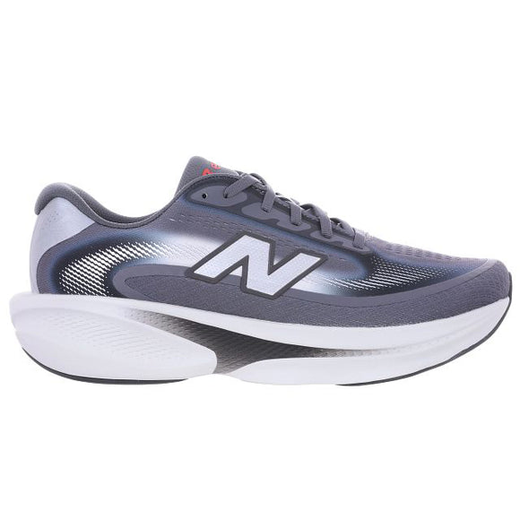 New Balance Freshfoam Ellipse, Herre, Magnet har et gråt og hvidt design, stort N-logo, åndbar mesh-overdel, kurvet silhuet og en tyk polstret sål for maksimal komfort løb.