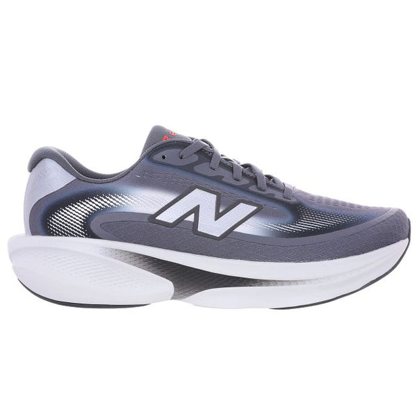 New Balance Freshfoam Ellipse, Herre, Magnet har et gråt og hvidt design, stort N-logo, åndbar mesh-overdel, kurvet silhuet og en tyk polstret sål for maksimal komfort løb.